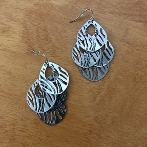 Like NEW - Silver Dangle Earrings - 4 Loops